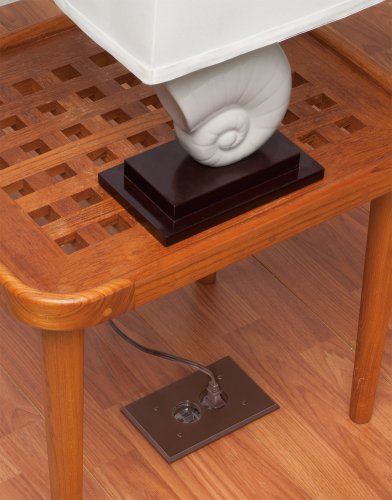 Arlington Brown 1-Gang Electrical Floor Box Kit #TOP9
