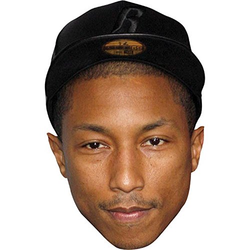 Pharrell Williams Big Head. Masque Plus Grand Que Nature.