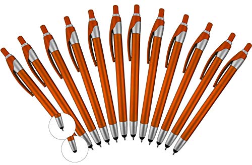 Stylet avec stylo à bille pour iPad Mini, iPad 2/3, nouvel iPad, iPhone 5 4s 4 3 Gs, iPod Touch, Motorola Xoom, XYBoard, Droid, Samsung Galaxy, Asus 12 Pack...