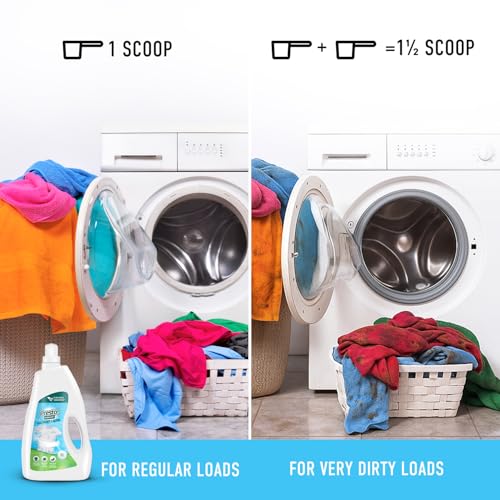 Image of Amazon Brand - Presto! Plant Powered Laundry Liquid | 2 Litres | Eco-Friendly, Skin-Safe & Effective Cleaning | Gentle on Fabrics | Made in India