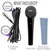 RhymKawa 58 Vocal Microphone with XLR Cable, Black Die-Cast Body and Sparkle Silver Handle Sleeve for KTV, Singing, DJ, Church, Presentation, Recording #5