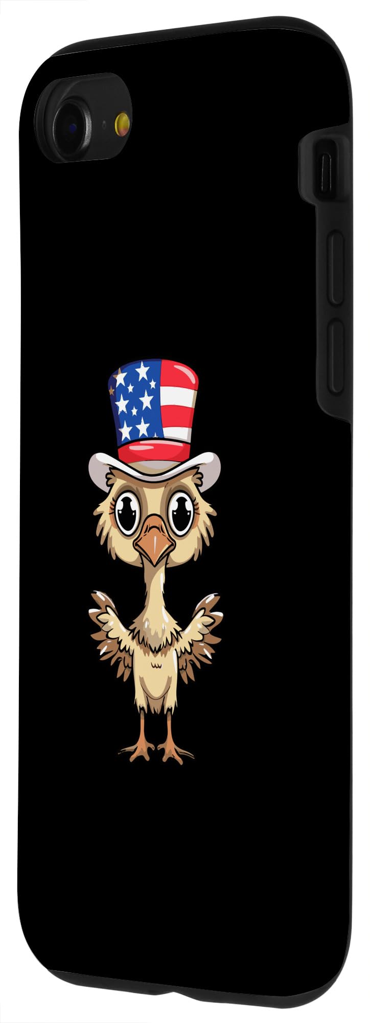 iPhone SE (2020) / 7 / 8 Cute Ostrich USA Flag - Image 2