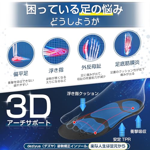 DEZIYUA(デズヤ) 姿勢サポート 万能インソール XD01 の商品画像 4