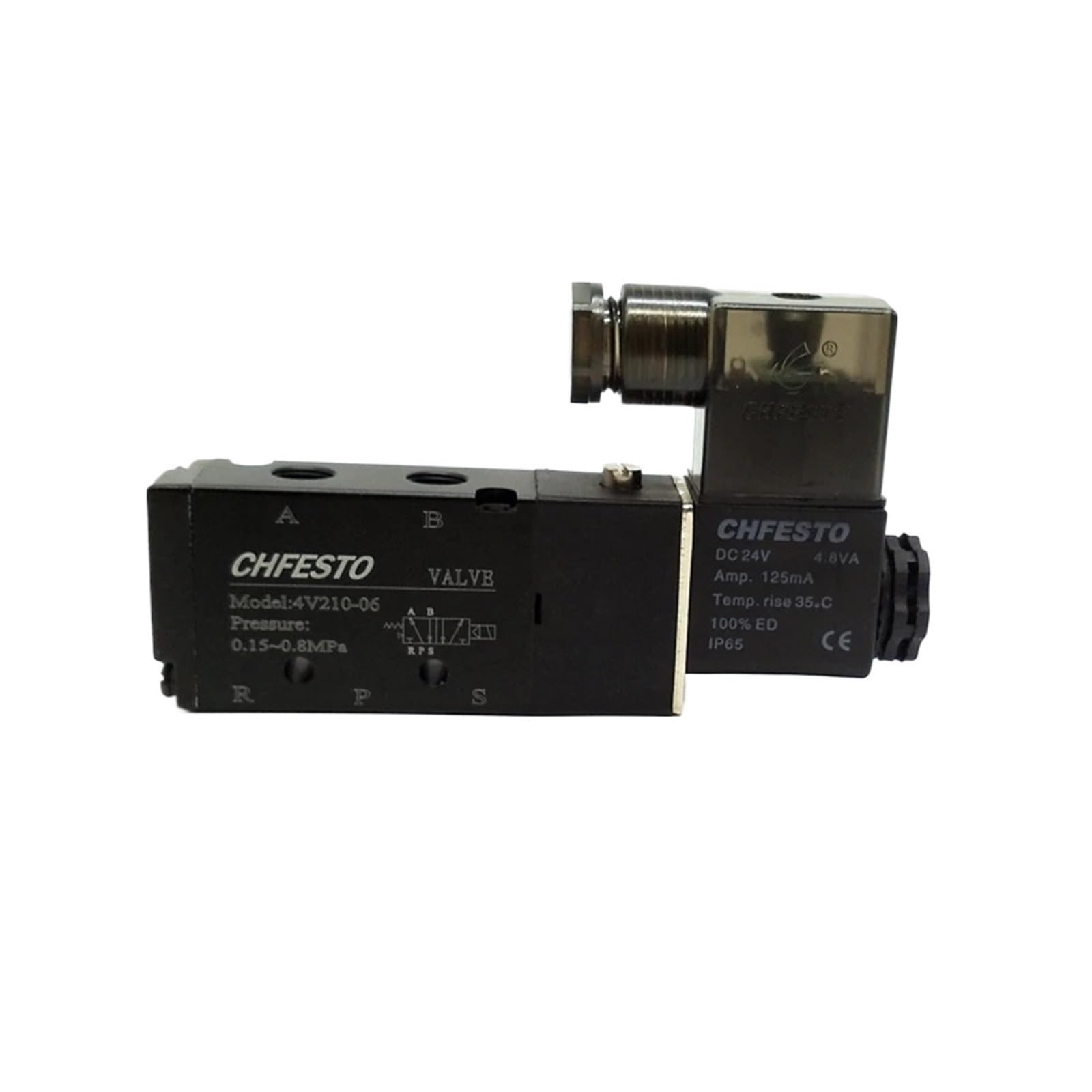 Électrovanne 4V210-06 AC220V pneumatique G1/8 pour commande de vérin