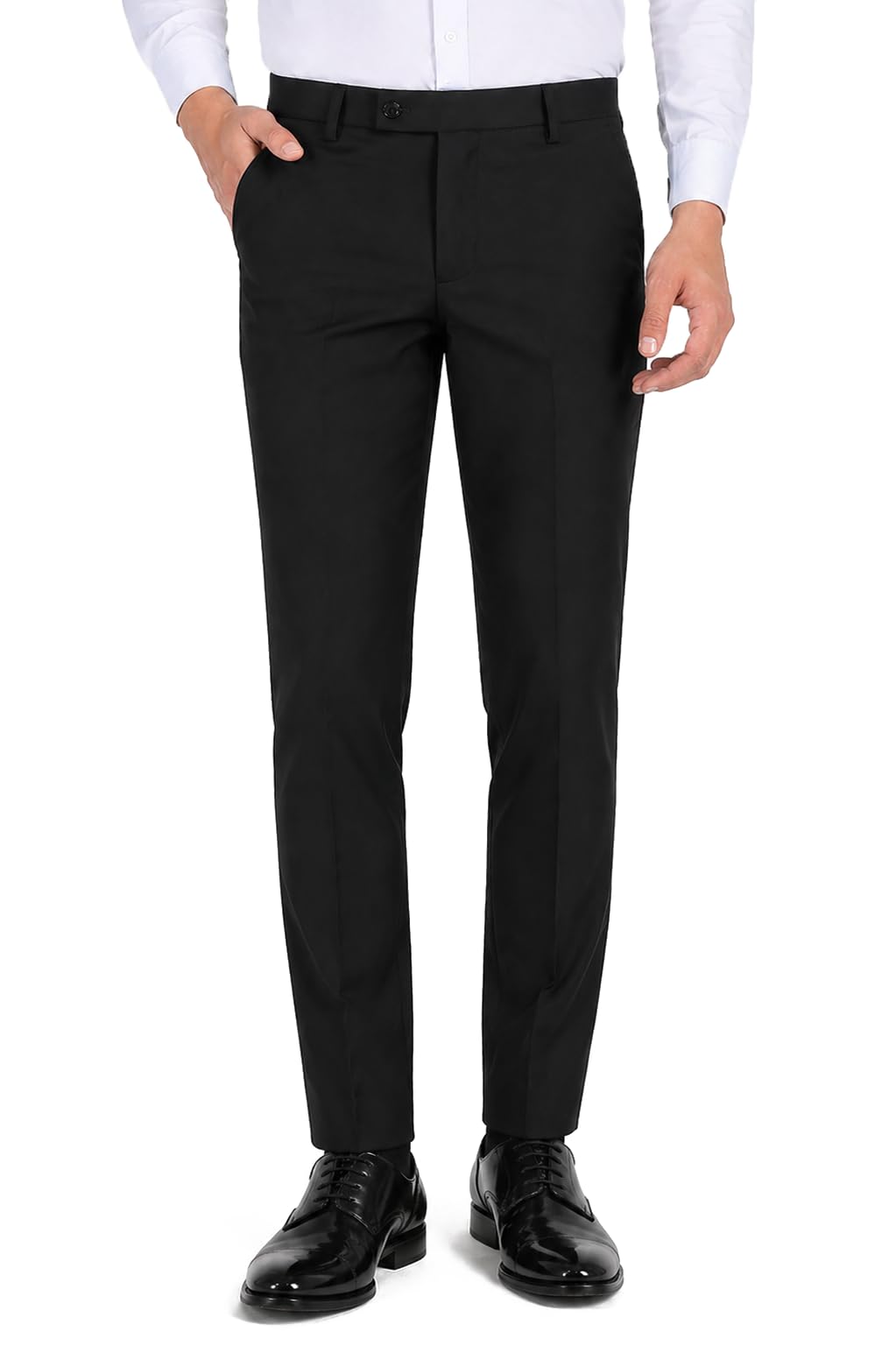 pantaro Formal Pants for Men Office Wear - Premium Slim Fit Formal Trouser for Men, College Pant for Boys, Gents Bottom Formal wear for Office Meeting, Party, Gathering, Wedding-picture-10