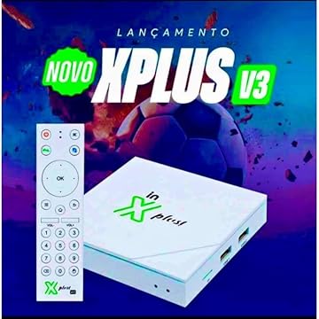 Receptor Canais In Xplus tv box v3 4k Único Modelo Original Configurado Vitalício