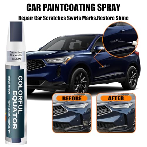 Image of Canyon River Blue Metallic(B-640M) Touch Up Paint Compatible with Acura, Car Paint Pen Scratch Repair Two-In-One Touch Up Paint, Premium Car Scratch Remover for Deep Scratches
