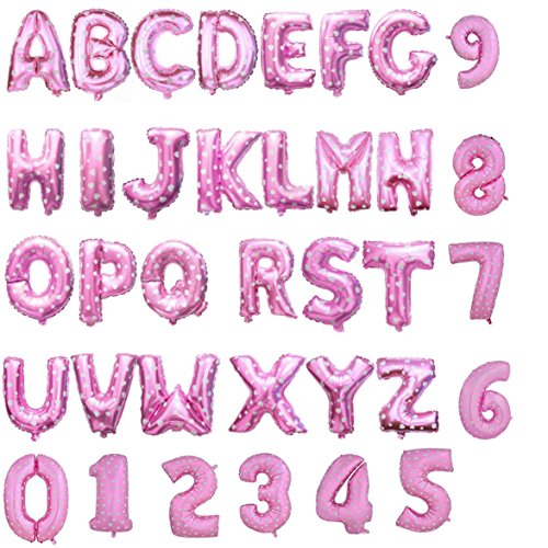 Palloncini a forma di lettere e numeri color oro e...