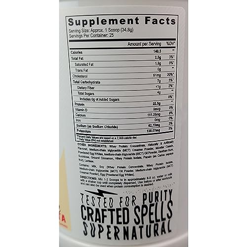 Black Magic Multi-Source Protein - Pre Workout and Post Workout - 2LB - 23g Protein - Whey, Egg Albumin Enzymes, Micellar Casein & MCTs (Horchata)