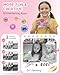 Instant Print Camera for Kids, Digital Selfie Cameras with Carry Case & 5-Color Paper, Portable Toddler Toy Christmas Birthday Gifts for 3 4 5 6 7 8 9 10 11 12 Year Old Girls - Pink