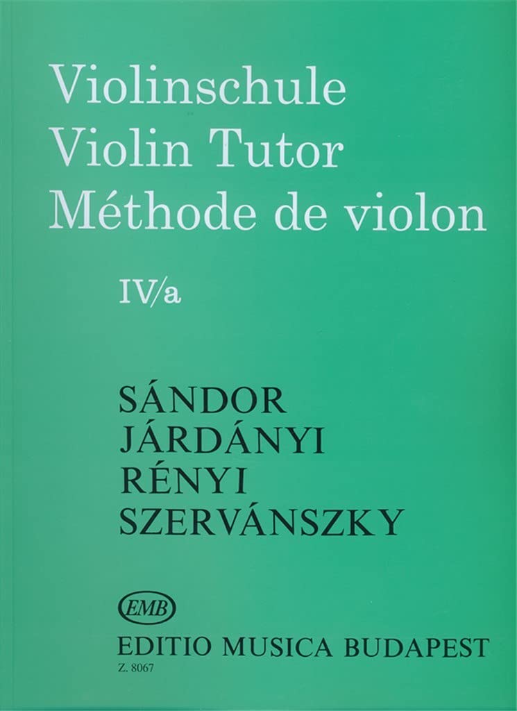 Violin Tutor Volume 4/a Violin Music Járdányi Editio Musica Budapest Zeneműkiadó