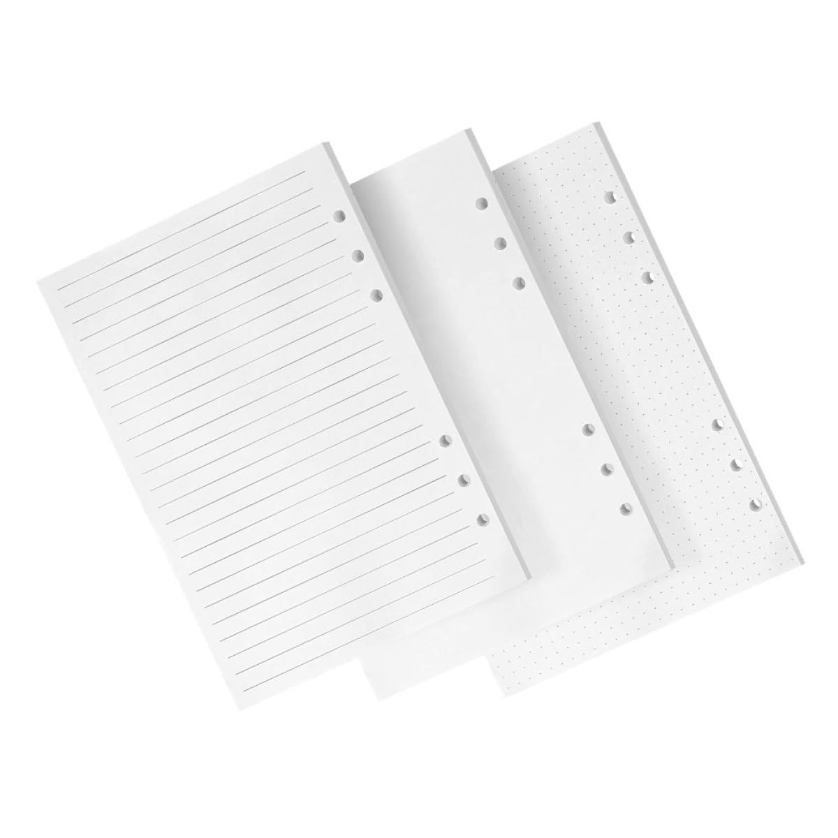 240stücke Papier Liniertes Nachfüllpapier Strapazierfähig zum Schreiben und Malen für Notizbücher und Tagebücher Flexibel Einsetzbar Hochwertiges Papier