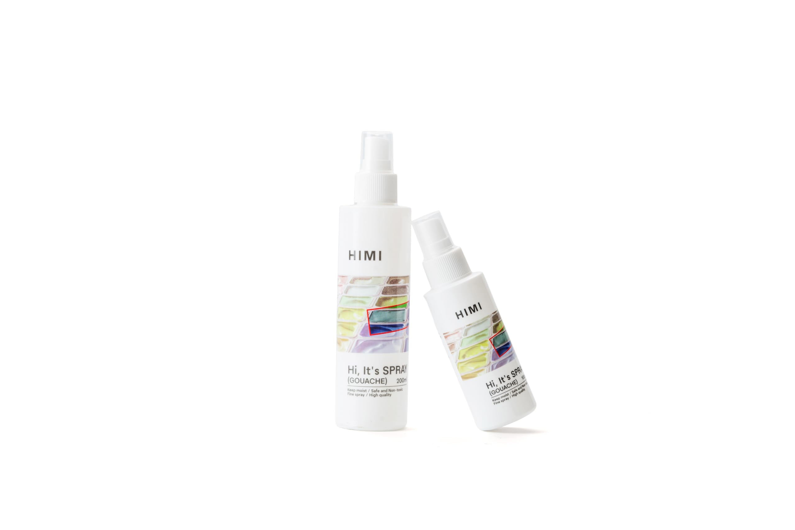 HIMI Gouache Spray de 200 ml, mantiene el gouache húmedo, reactiva, previene bacterias, suministros de arte para artistas, principiantes, colores de pintura de larga duración, a prueba de fugas