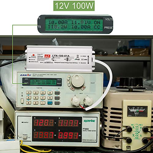 Led Driver 100 Watts 110V Ac To 12V Dc Low Voltage Output, Ip67 Waterproof Power Low Voltage Transformer Adapter With 3 Pin Plug Led Cable For Led Light Bar, Indoor And Outdoor Light String #TOP6