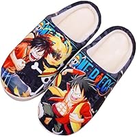 WANHONGYUE One Piece Monkey D Luffy Anime Zapatillas de Casa