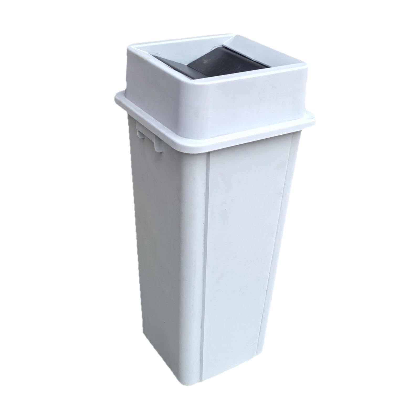 Cestino quadrato per rifiuti, cestino per ristoranti con coperchio a battente, contenitore per rifiuti alto multifunzionale, per rifiuti per uso, 60 Litri