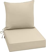 Vista 22 de idee-home Cojines impermeables para asiento de exteriores, para muebles de patio, cojines de repuesto para asiento profundo Hampton Bay