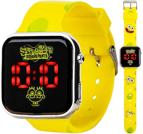 [Accutime Corp] rv Accutime Spongebob LED Watch SGB4134AZ {[CY CG[