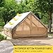 Inflatable Tent for Camping,4/6 Person Blow Up Air Glamping Room Tent House with Stove