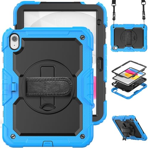 Étui iPad 11e génération 11 pouces A16 antichoc silicone noir bleu