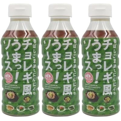 あみ印食品 あみ印 香ばしごま油とにんにくのチョレギ風うまっ！ソース 300ml×3本