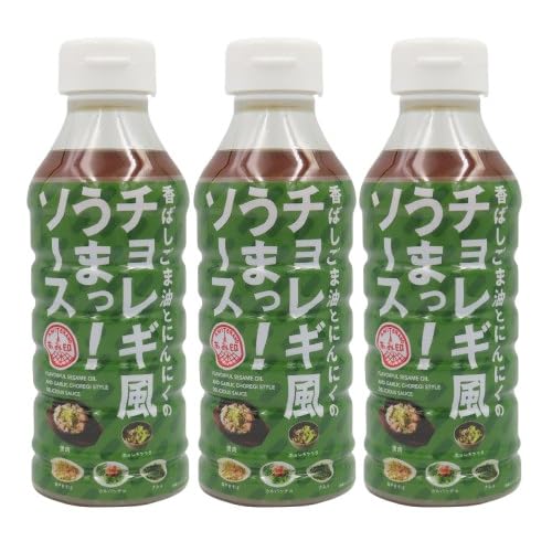 あみ印 香ばしごま油とにんにくのチョレギ風うまっ！ソース 300ml×3本