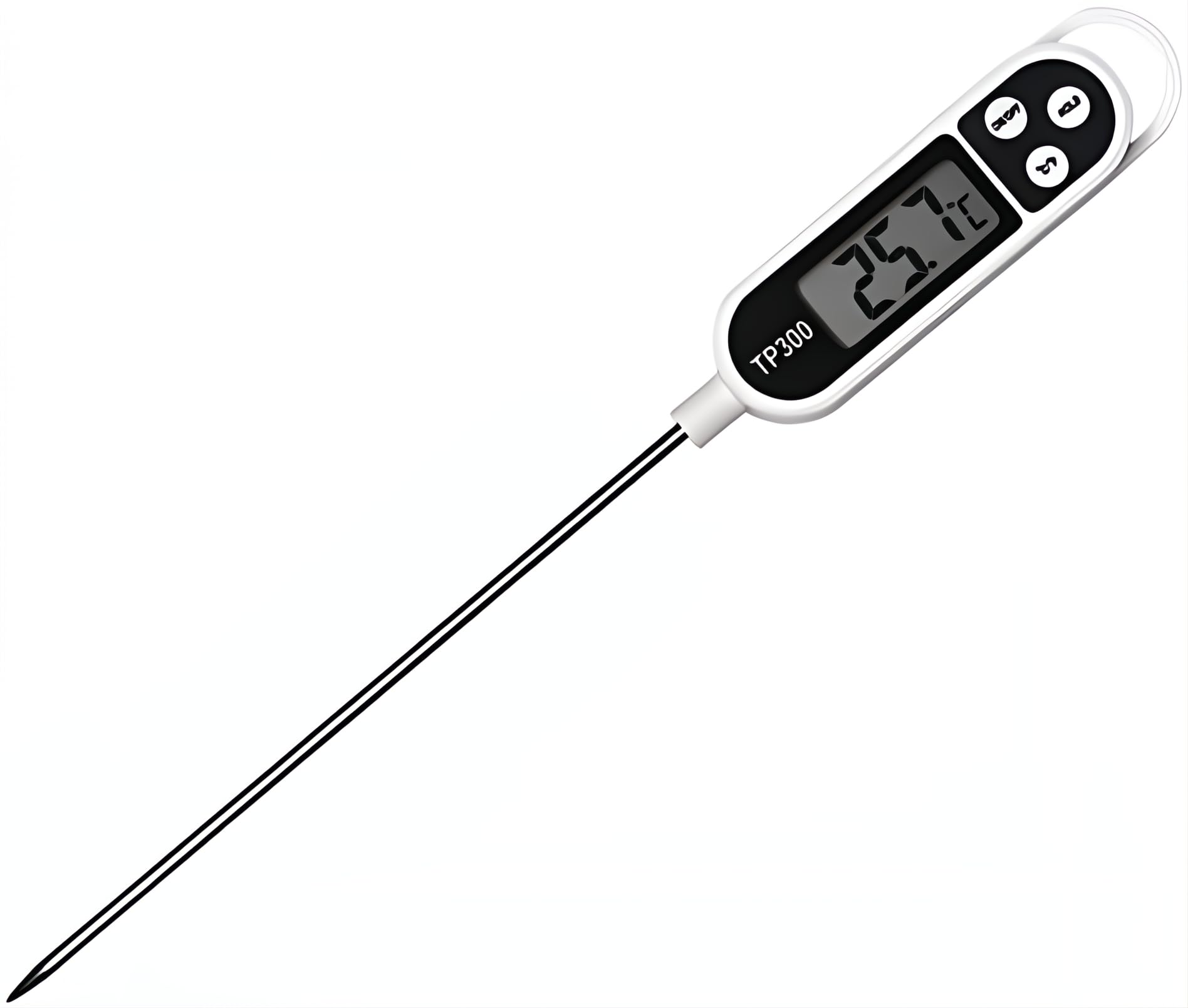 Instant Read Meat Thermometer for Cooking Grill and BBQ Griddle - Waterproof & Calibration for Food, Oven, Air Fryer Accessories, Kitchen Essentials, Stocking Stuffer Gifts