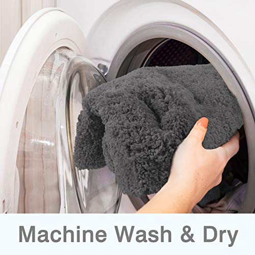 FCSDETAIL Antislip, hoogpolige badmat, machinewasbare badmat met waterabsorberende, zachte microvezels, voor badkuip… - Image 7