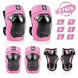 ValueTalks Knieschoner Set Kinder Schützer inliner Schonerset Schutzausrüstung Ellenbogenschützer Protektorenset für Inline Skates Rollschuhe Skateboard Fahren