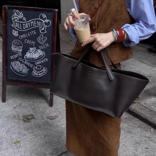 Bolso Tote para mujer con correa de cuero miniatura 3
