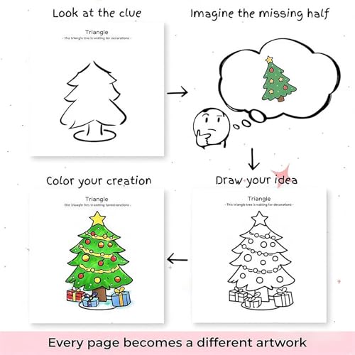 Aburrimiento infantil solucionado con el libro interactivo de dibujo Imagine The Other Half 5