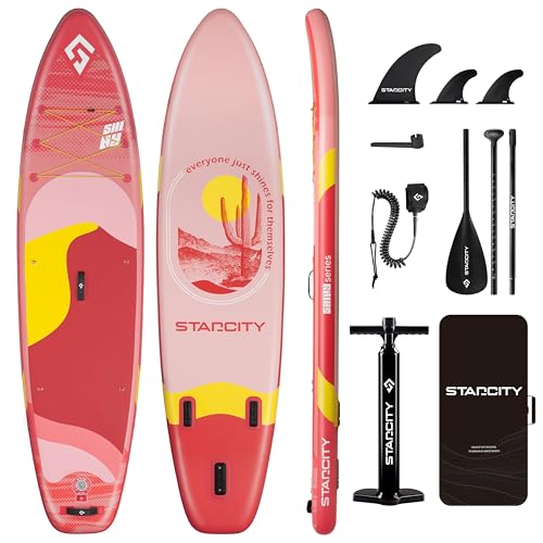 STARCITY 11'*34'*6' Blow Up Paddle Board, Inflatable Paddle Board,Spacious and Stable, Anti Slip and...