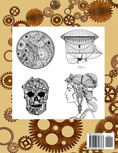 Steampunk: Adult Coloring Book. Steampunk design, fantasy steam-powered machinery, gears, pipes and more. steampunk buy now online Steampunk: Adult Coloring Book. Steampunk design, fantasy steam-powered machinery, gears, pipes and more. steampunk buy now online
