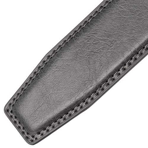 Men's Leather Ratchet Belt Strap Only 35mm 1 3/8,Leather Belt without Buckle4