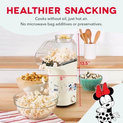 Image of Disney | Dash Mickey & Minnie Fresh Pop Popcorn Maker, 16-Cup Air Popper