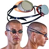 TYR Socket Rockets 2.0 Mirrored Goggles, Rainbow, One Size
