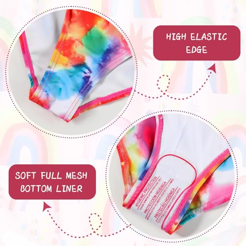Image of Girls One Piece Swimsuit, Quick Dry Cute Bathing Suit for Kids, Comfortable Swimwear for Beach for 5-12 Years