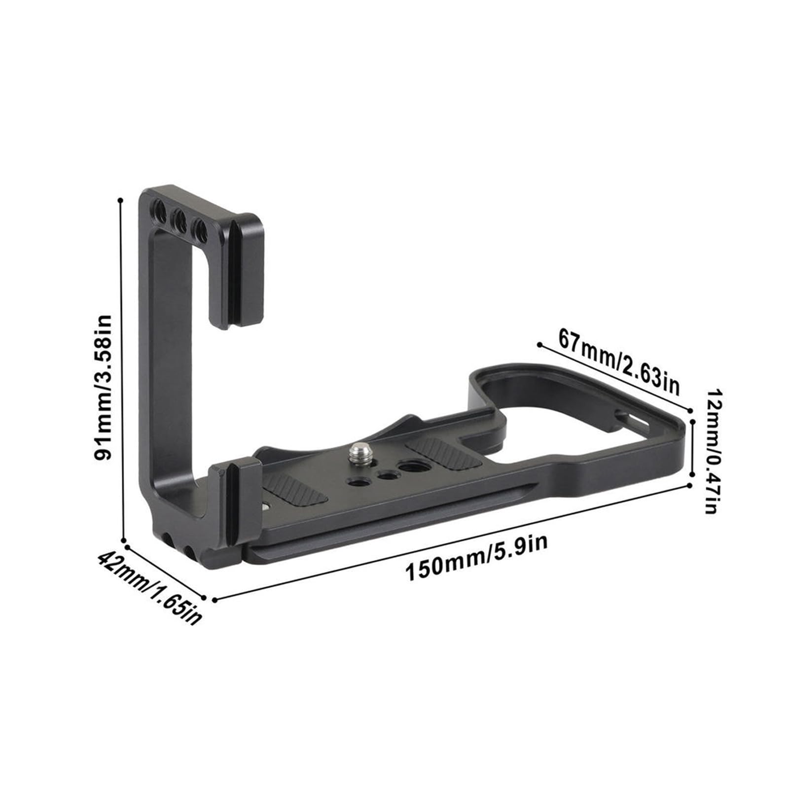 Placa de soporte en L de liberación rápida para trípode de cámara S1RII S1II S1IIE, placa L para soporte