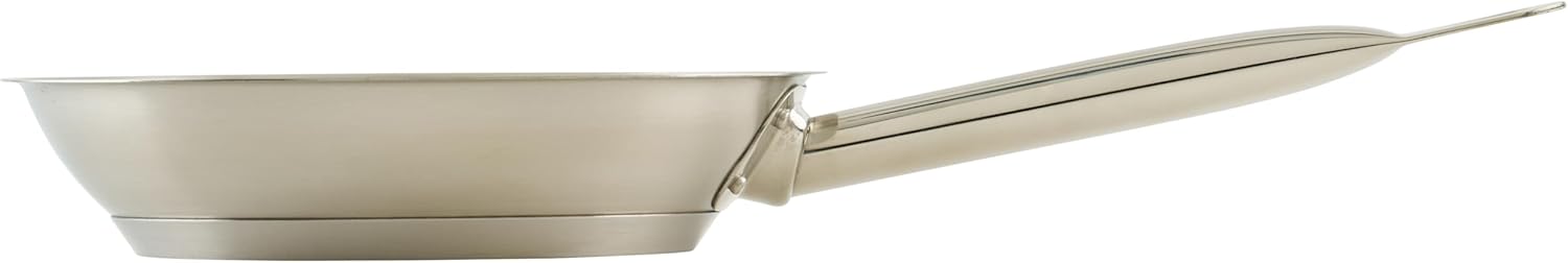 Winco Commercial-Grade Stainless Steel Fry Pan, Natural Finish, 8" - Image 3