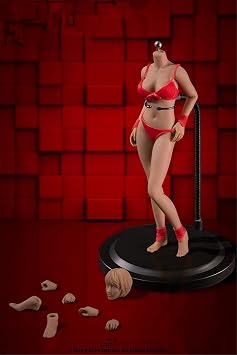 1/12 Scale Action Figure ,TBLeague T01 T02 T03 T04 T05 Female Super Seamless Flexible Body 6 inches Realistic Full Silicone Body with Stainless Steel Skeleton Collectable Doll PHMB2019-T03B