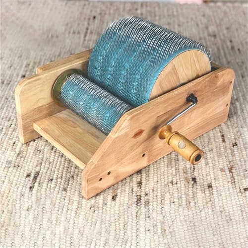 Premium Wooden Drum Carder for Wool Fiber Combing