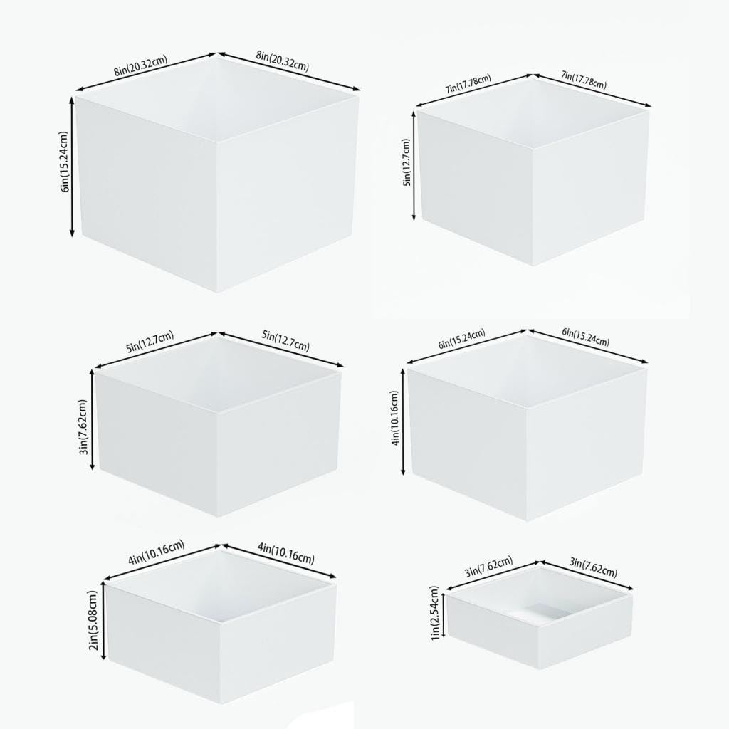 Sharplace della scatola di visualizzazione acrilica 7x con un montante a buffet a fondo cavo per la collezione di restauro Cosmetics