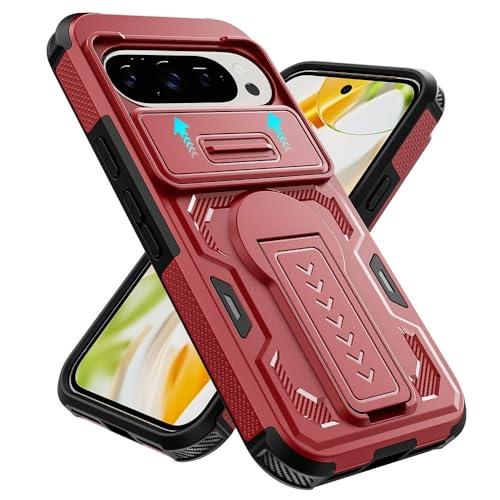 Coque Pixel 10 Pro 5G rouge robuste idéale pour voyage et plein air