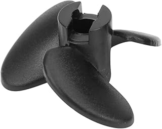 Shanrya RC Propeller Part, Black 24-27mm Reliable 3/2 Blade Propeller, Convenient for Replacement Parts Remote Control Boat Model Toy