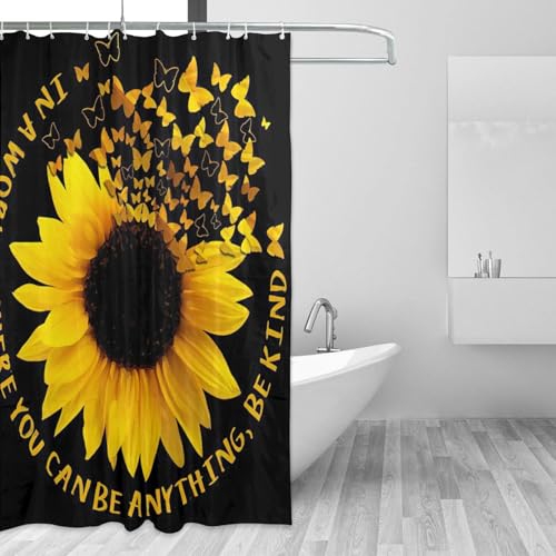 Rideau de douche étanche anti-moisissure en polyester 12 œillets