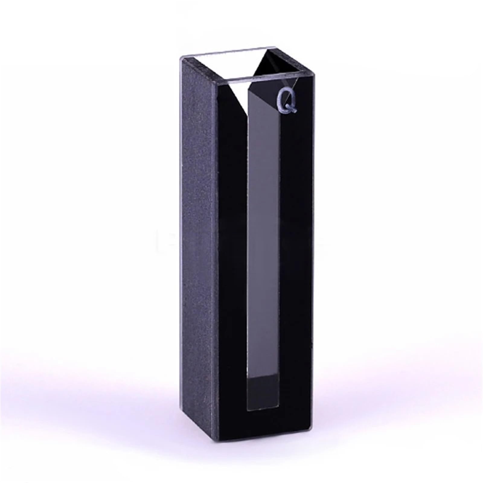 2 cuvette al quarzo Micro JGS1 da 1,4 ml con pareti e coperchio neri, larghezza interna mm