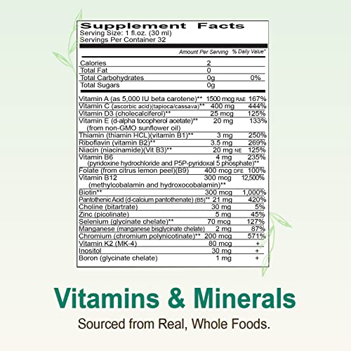 Vital Earth Minerals Super Multi - Liquid Multivitamins for Women, Men, and Kids, Liquid Vitamins & Minerals with Fulvic Acid for Max Absorption, MTHFR Support, 32 Oz - Image 8
