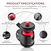 REFLEX CAMERA Mini Tripod Ball Head - 360° rotation, 2kg load, 1/4" screw, Aluminium, Tripod Ball Head for DSLR Cameras, SmartPhones & Monitors Compatible with Tripod/Monopod
