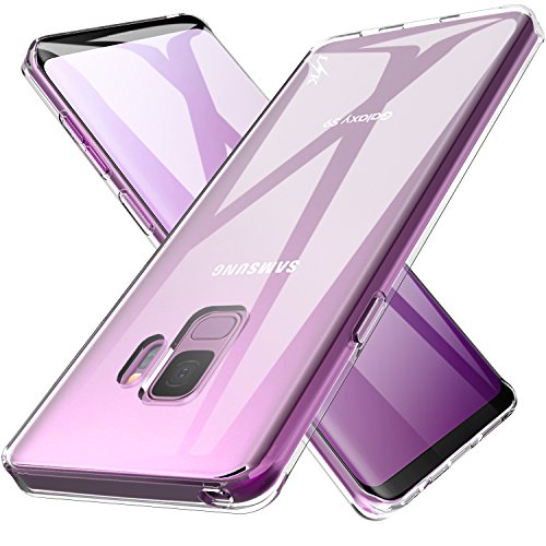 LK Galaxy S9 Case, Ultra [Slim Thin] Scratch Resistant TPU Rubber Soft Skin Silicone Protective Case Cover for Samsung Galaxy S9 (Clear)