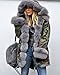 Aoxwomens Winter Coats for women Puffer Jacket Lady Warm Thicken Long Parka Fall Spring Overcoat (Large, Grey Green)